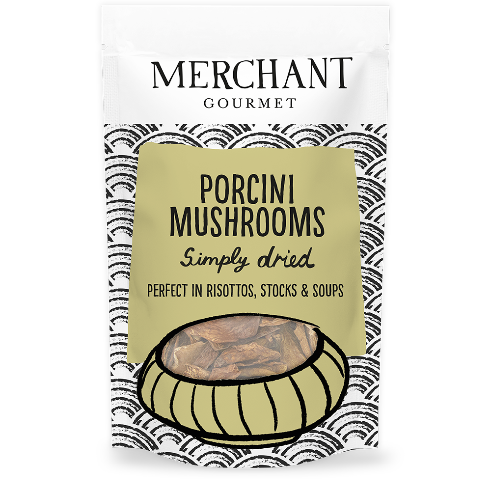 Dried Porcini Mushrooms by Merchant Gourmet