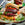 Persian Style Rice & Lentil Burgers with Aubergine Purée