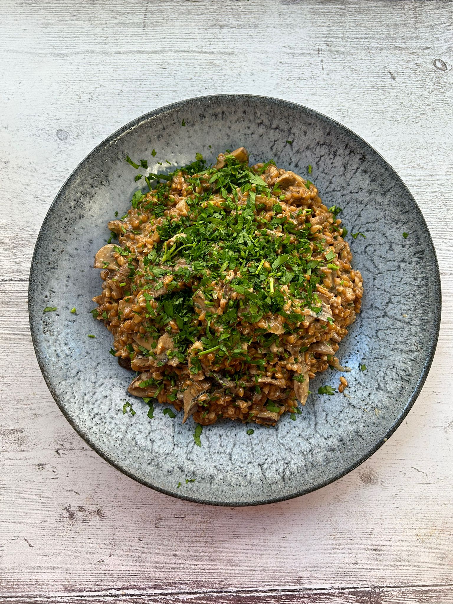 Creamy Mushroom Spelt Risotto | Merchant Gourmet