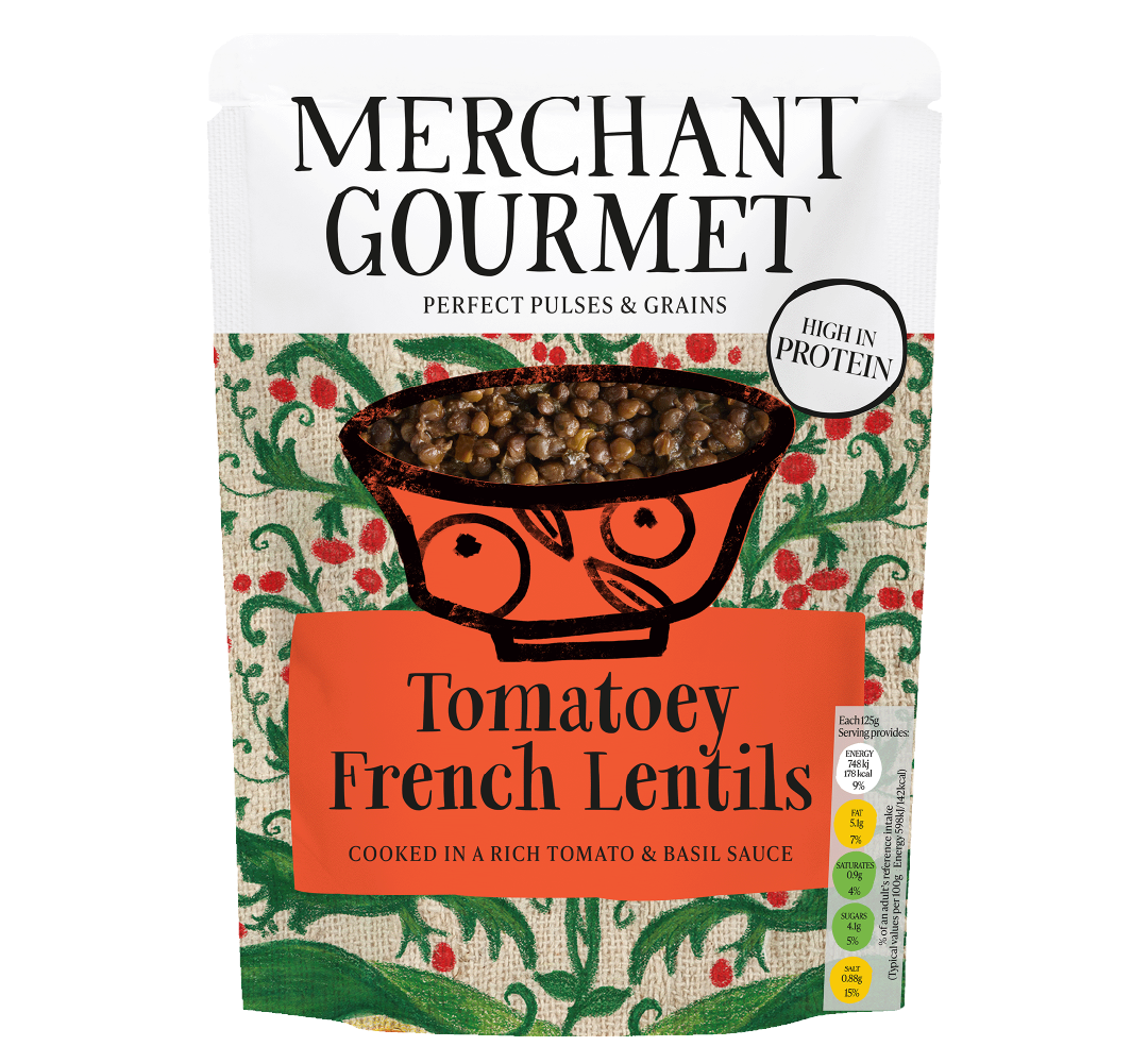 Tomatoey French Lentils